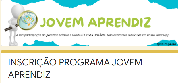 processo seletivo jovem aprendiz